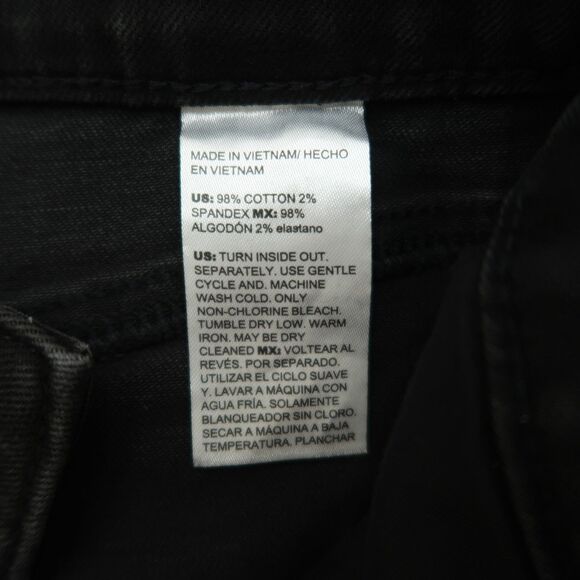 Chico's Jeans Women's Size 00R US-2R Dark Gray High-Rise Straight 28.5" Inseam - Picture 10 of 16